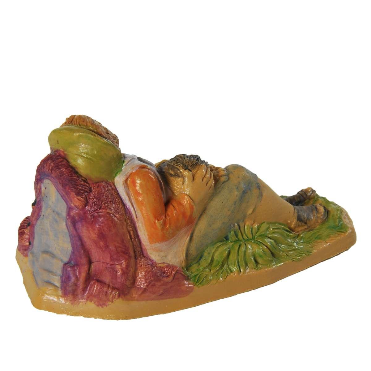 Statua cm.10 Dormiente con Bambino | Rossi Rosa