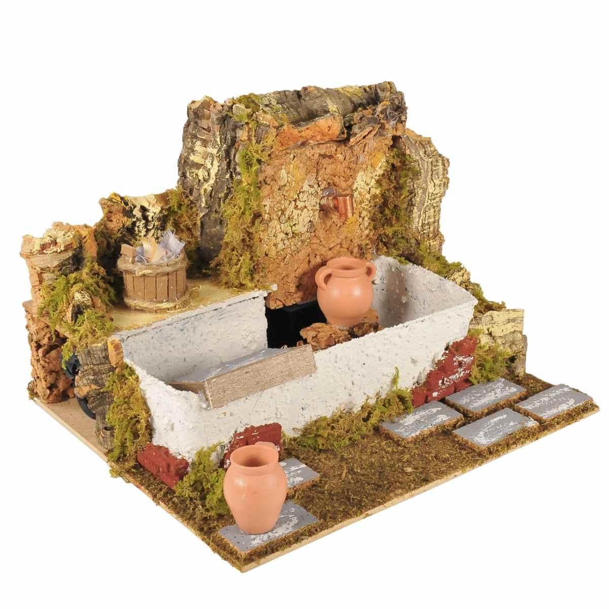 Fontana Elettrica con Brocche cm.24 | Rossi Rosa