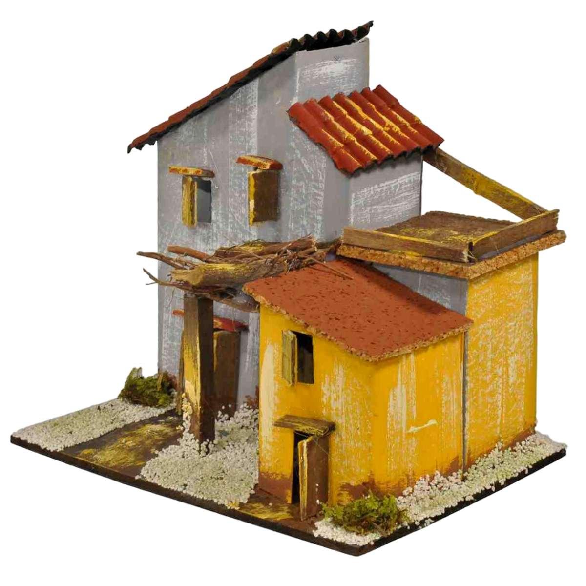 Casetta Doppia cm.20x14x18 | Rossi Rosa