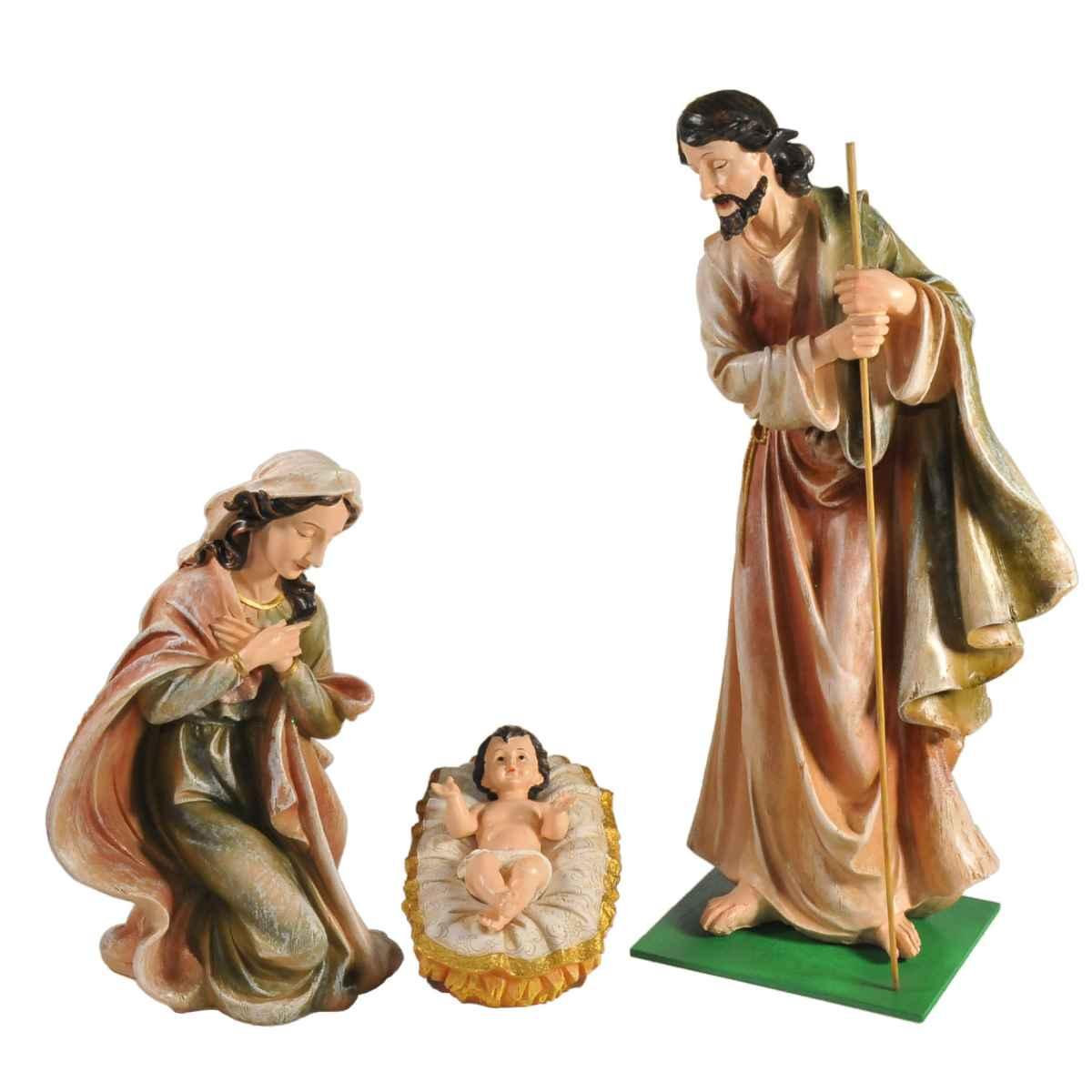Nativit cm.46 Set da 3 Pz. | Rossi Rosa