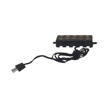 Multipresa Nera 5 Prese con Spina 3,5V mm.45x17x10 | Rossi Rosa