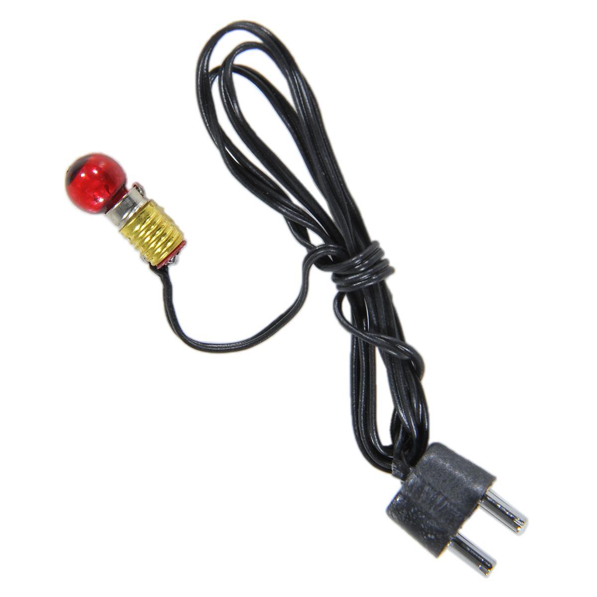 Cablaggio E5,5 con Lampadina Trasparente Filo Nero 3.5V | Rossi Rosa