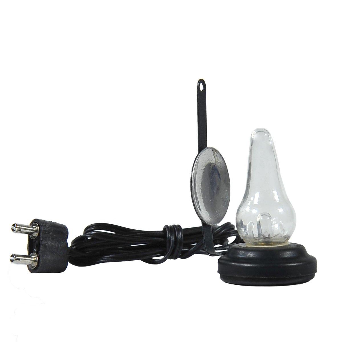 Lanterna Vetro con Spina Luce Led Bianca 3,5V cm.4 | Rossi Rosa