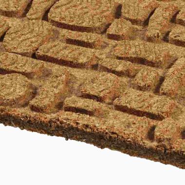 Pannello Sughero Pavimento Mosaico cm.100x50x1 | Rossi Rosa