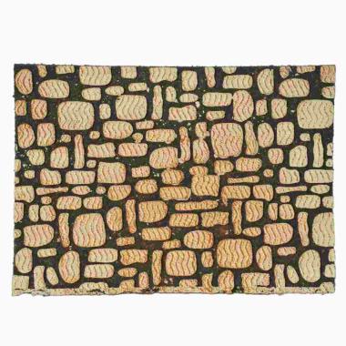 Pannello Sughero Muro Mattoncini cm.33x25 | Rossi Rosa