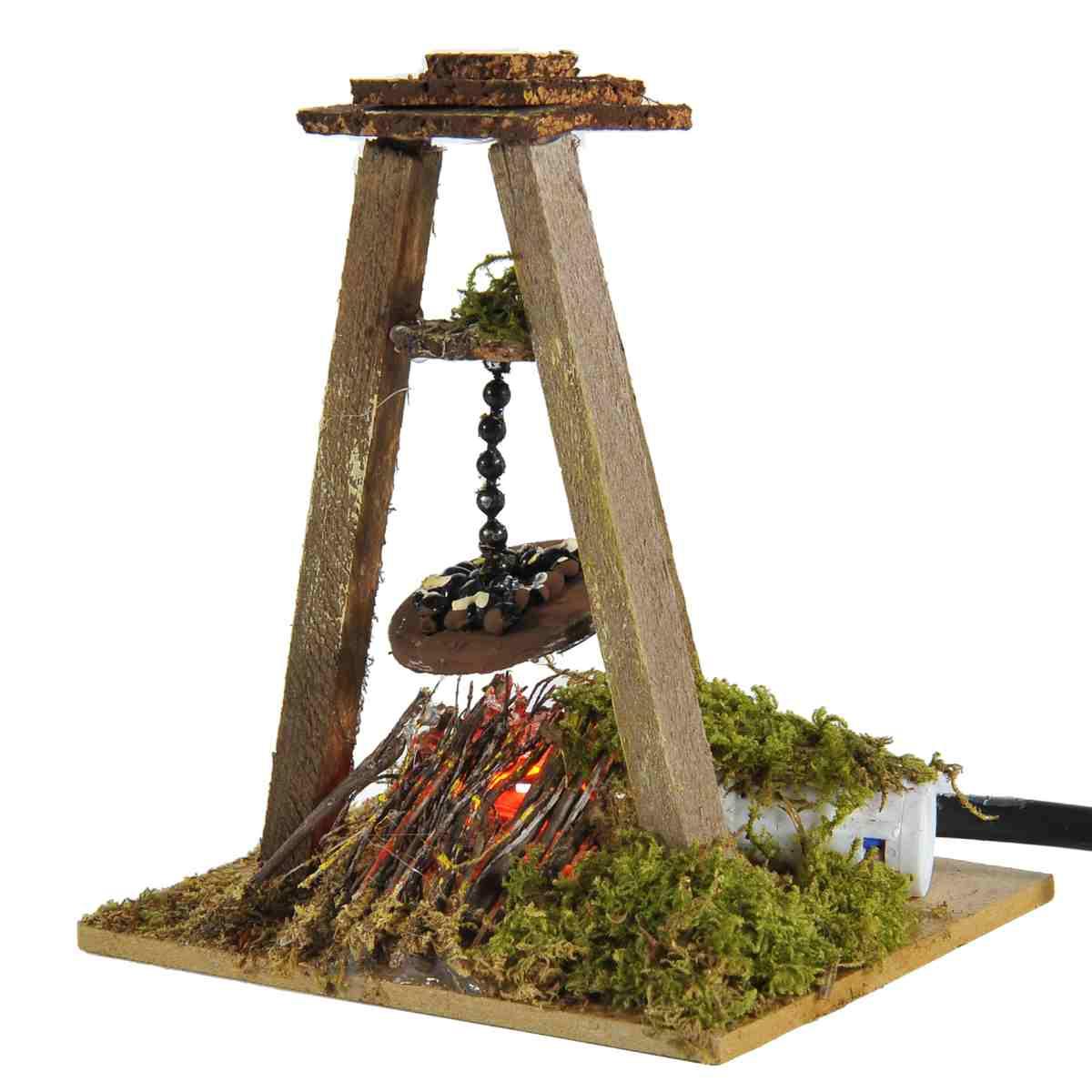 Fuoco Elettrico Effetto Fiamma cm.20x14xH18 | Rossi Rosa