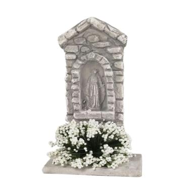 Altare Maria in Gesso cm.6x4,5xH11 | Rossi Rosa