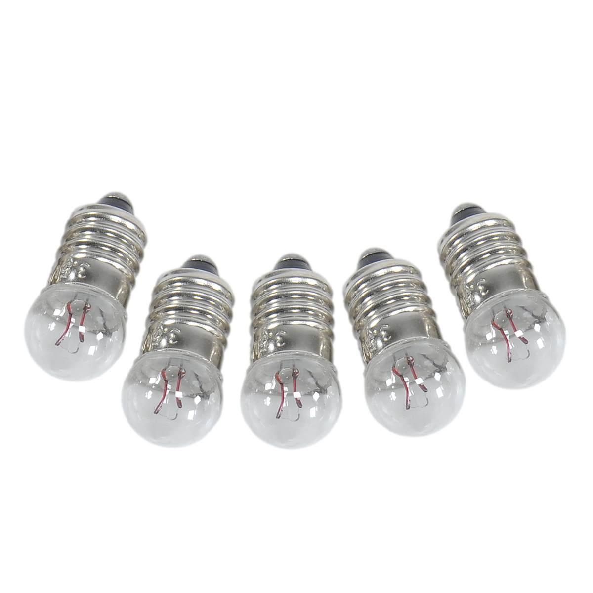 Lampadina E10 Bianca 3,5V Set pz.5 | Rossi Rosa