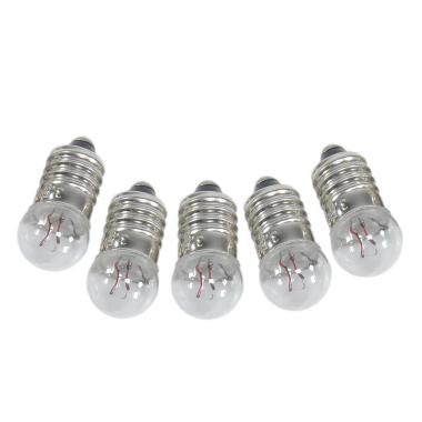 Lampadina E10 Bianca 3,5V Set pz.5 | Rossi Rosa