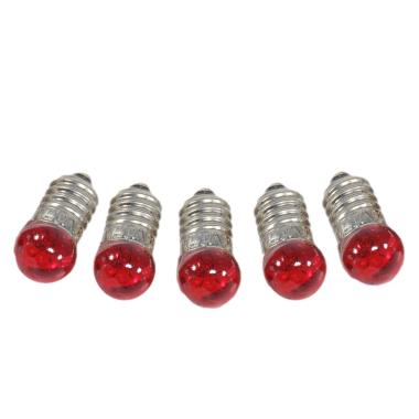 Lampadina E10 Rossa 3,5V Set pz.5 | Rossi Rosa
