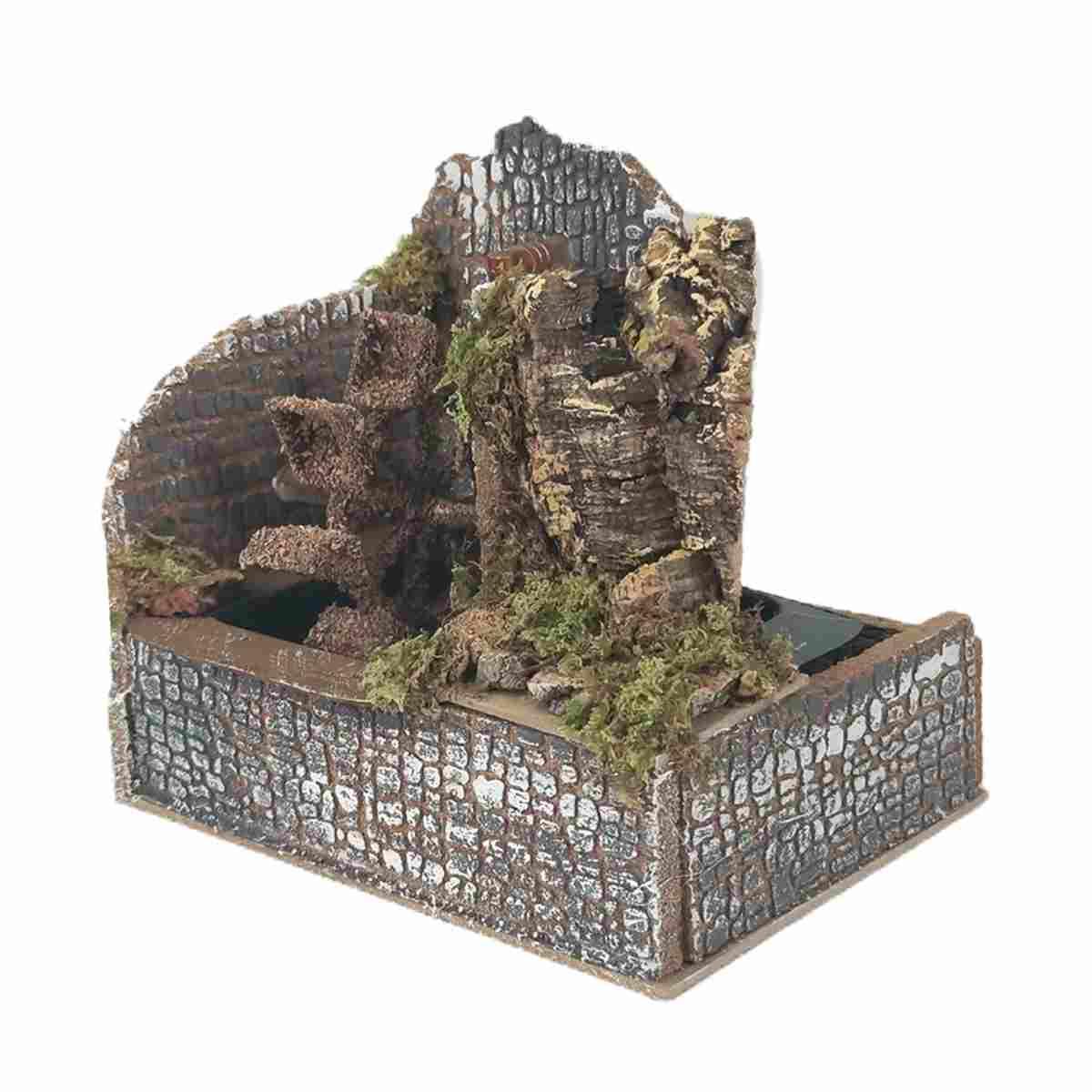 Mulino Acqua Elettrico cm.20x14x18 | Rossi Rosa