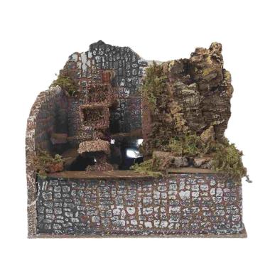 Mulino Acqua Elettrico cm.20x14x18 | Rossi Rosa