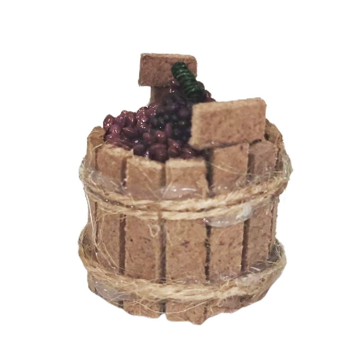 Cesta Alimenti Uva Nera cm.3x3,5 | Rossi Rosa