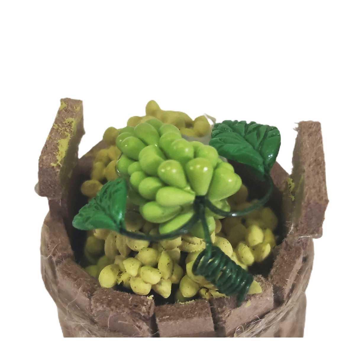 Cesta Alimenti Uva Bianca cm.Ø3x3,5 | Rossi Rosa