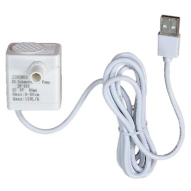 Pompa Acqua Immersione 3W USB 5V 150L/H 220V con Tubo cm.15x1 | Rossi Rosa