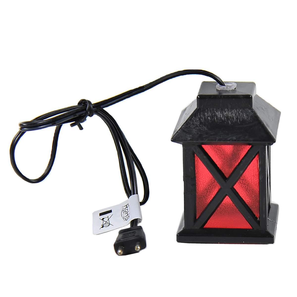 Lanterna con Spina Luce Led Rosso 3,5V cm.4,7x4,7x7 | Rossi Rosa