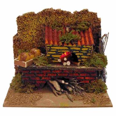 Fuoco Elettrico Effetto Fiamma cm.20x14xH18 | Rossi Rosa