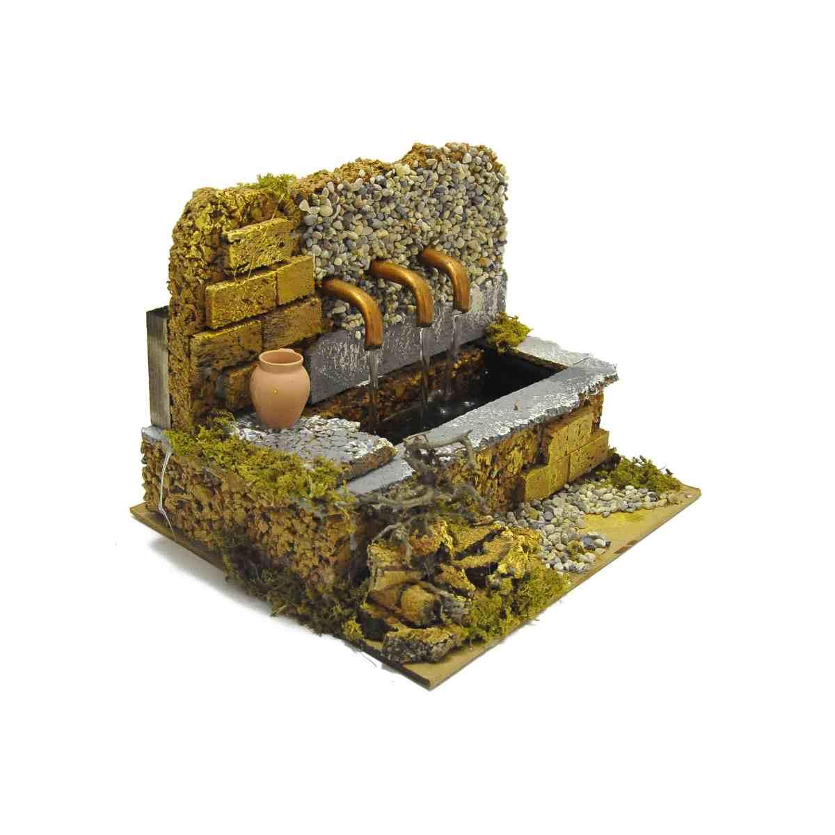 Fontana Elettrica con 3 Getti cm.25x22xH20 | Rossi Rosa