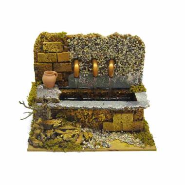 Fontana Elettrica con 3 Getti cm.25x22xH20 | Rossi Rosa