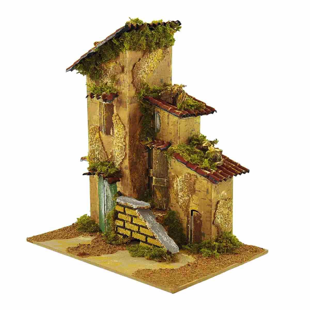 Casetta con Scale cm.21x15xH24 | Rossi Rosa