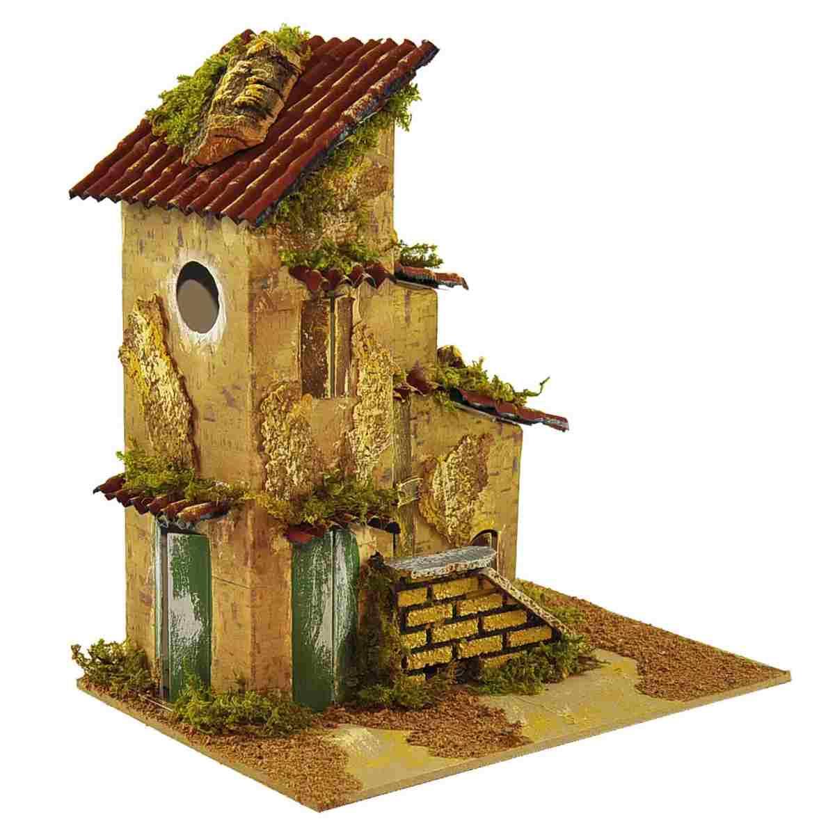 Casetta con Scale cm.21x15xH24 | Rossi Rosa