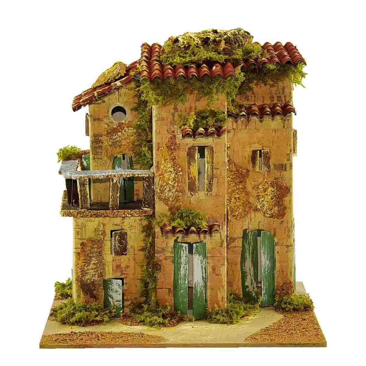 Casetta con Balcone cm.21x15xH23 | Rossi Rosa