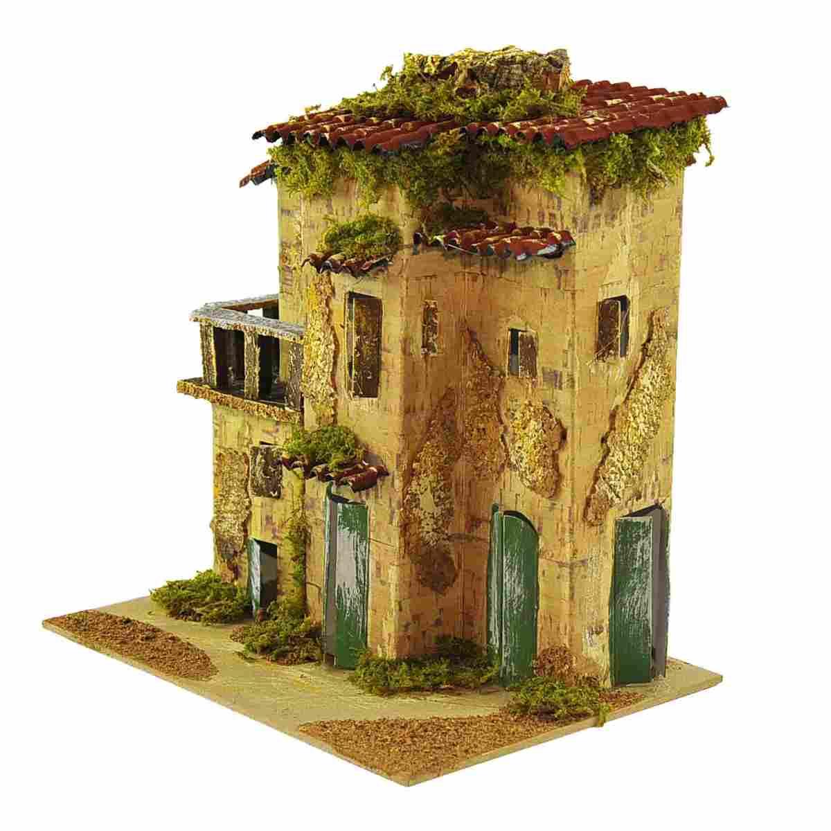 Casetta con Balcone cm.21x15xH23 | Rossi Rosa