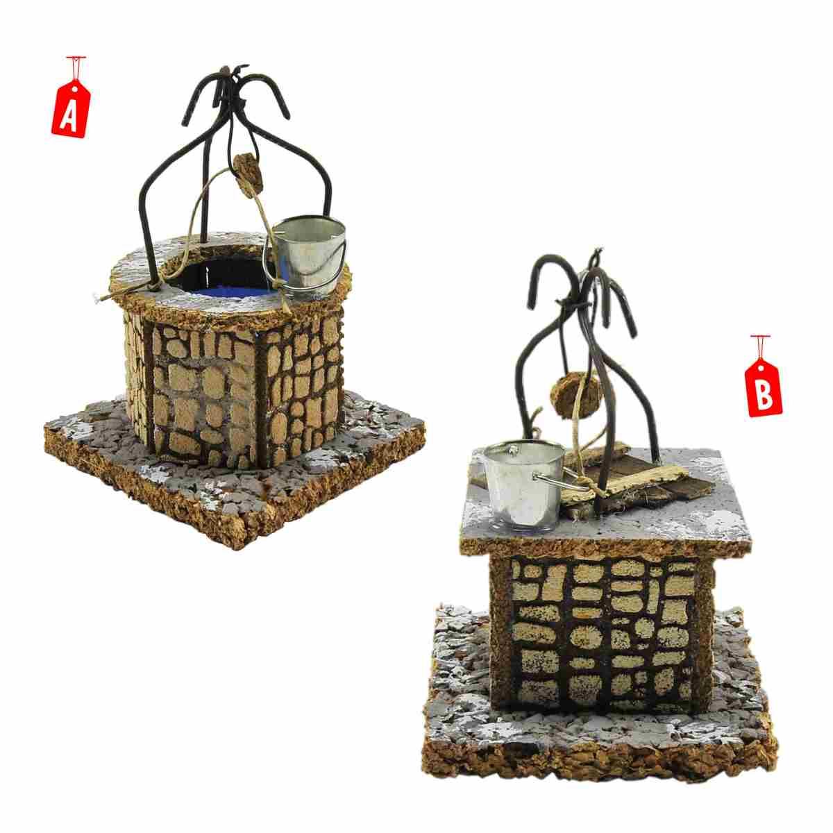 Pozzo con Secchio cm.9x9xH13 2 Modelli | Rossi Rosa