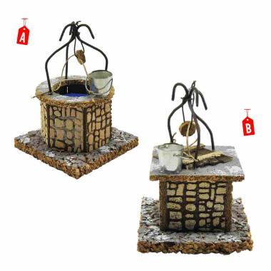 Pozzo con Secchio cm.9x9xH13 2 Modelli | Rossi Rosa