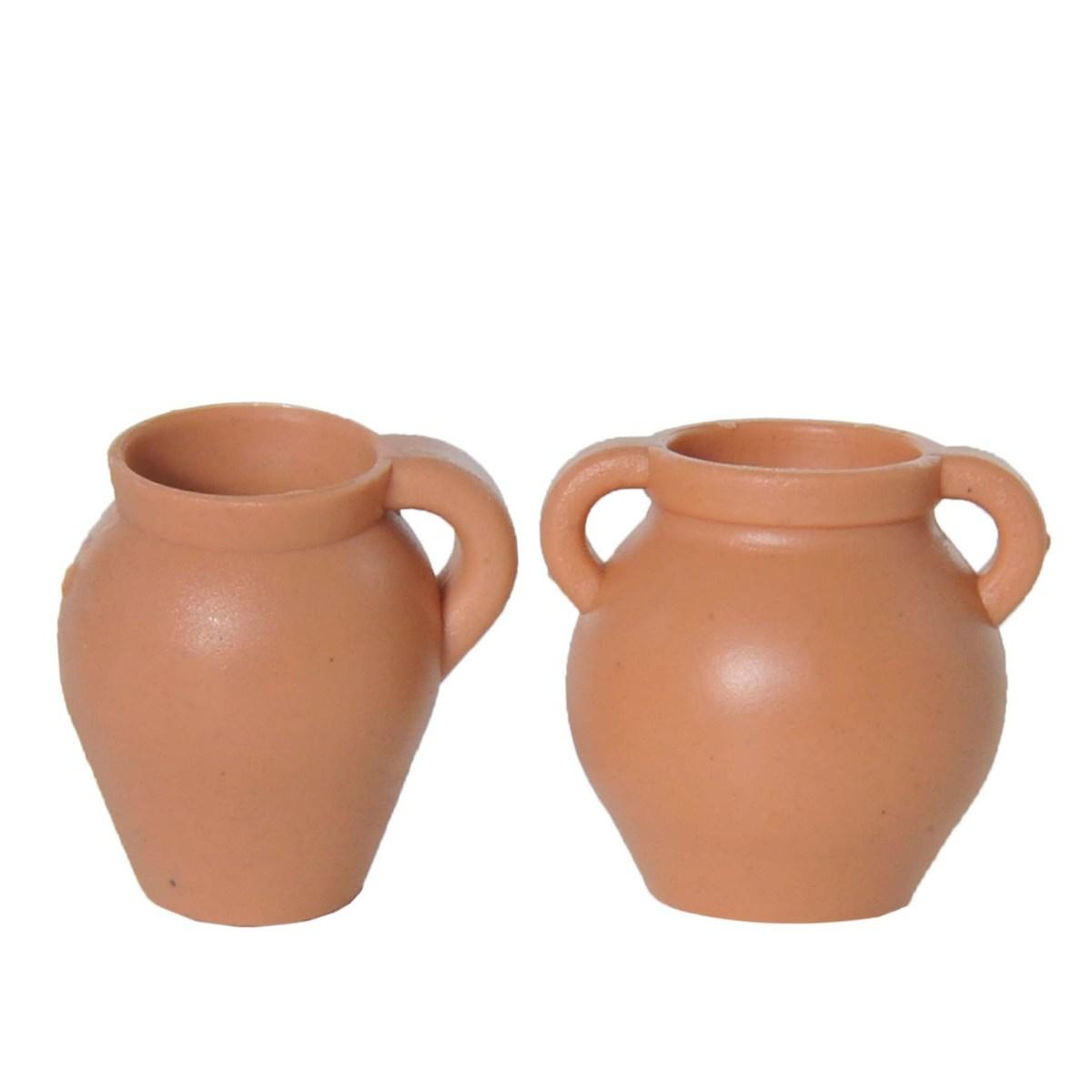 Anfore Colore Terracotta cm.Ø3,5x3, confezione da 2 pezzi | Rossi Rosa