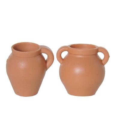Anfore Colore Terracotta cm.Ø3,5x3, confezione da 2 pezzi | Rossi Rosa