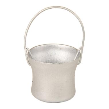 Secchio Svasato Metallo Argento con Manico mm.Ø25x22 | Rossi Rosa