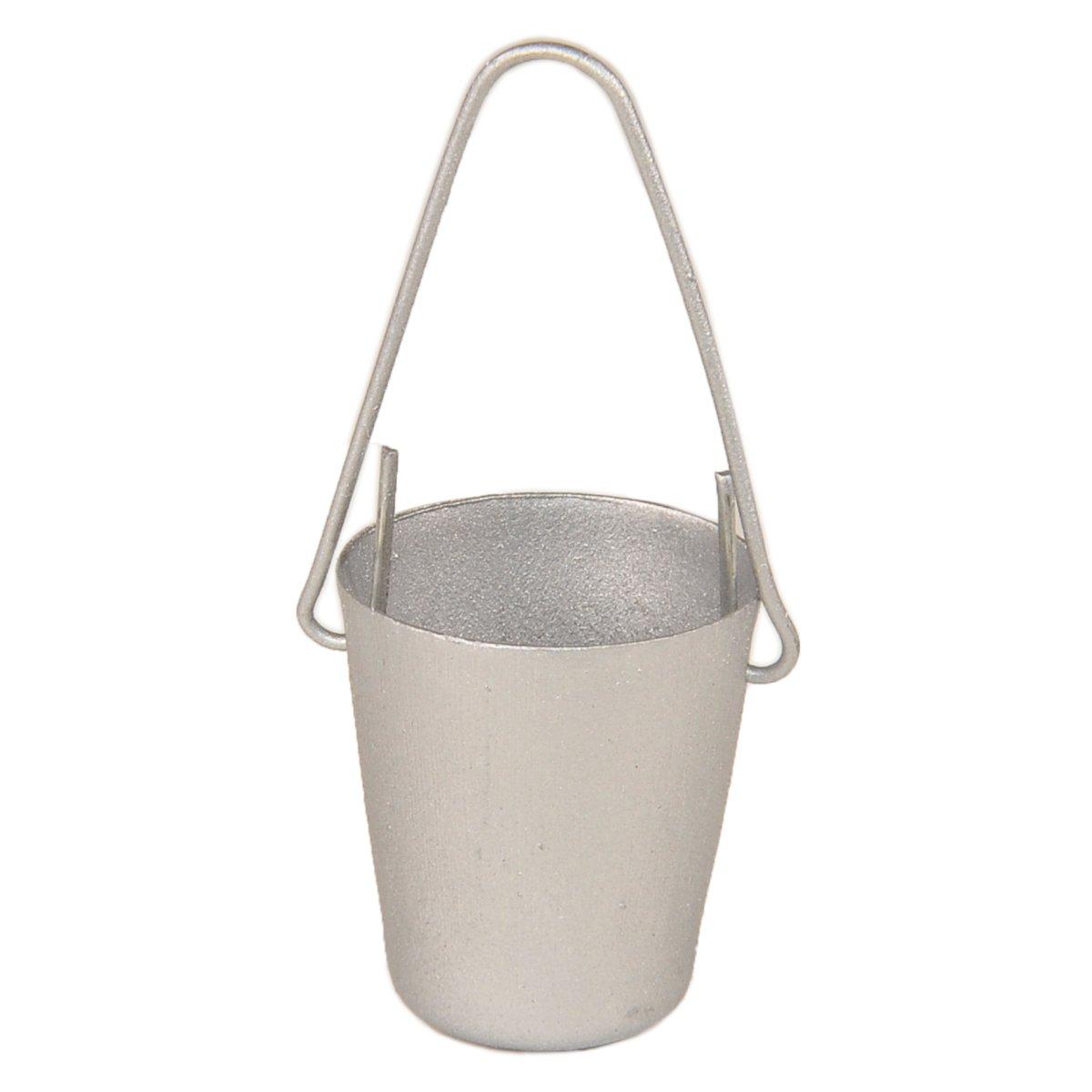 Secchio Metallo Argento con Manico mm.25x20 | Rossi Rosa