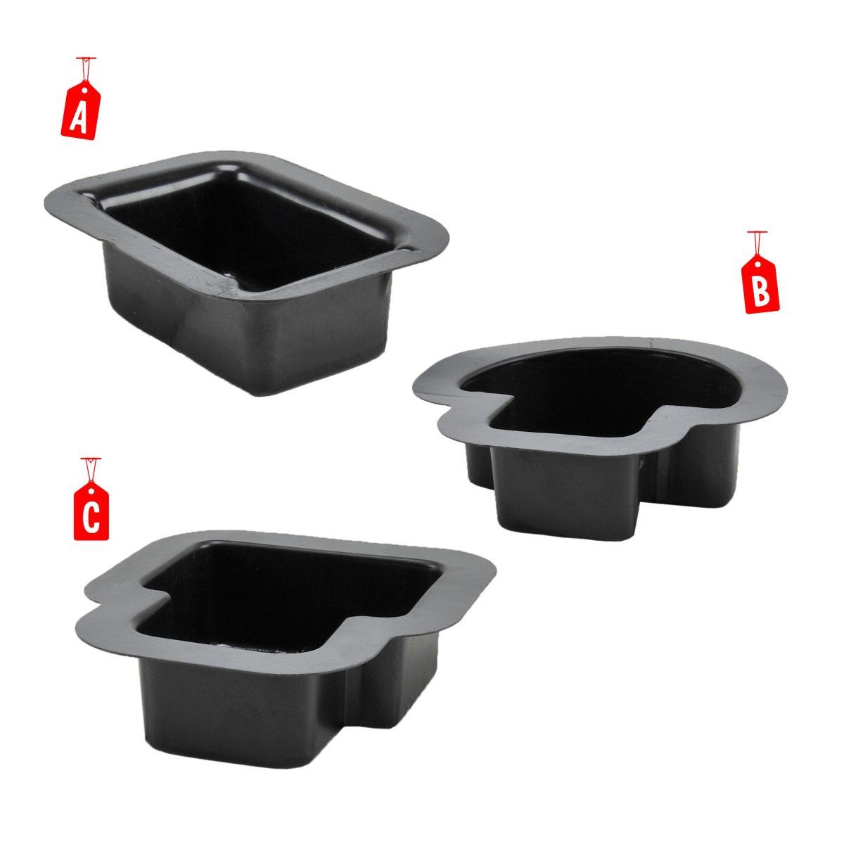 Vaschetta Fontana Nera 17x16xH5 | Rossi Rosa