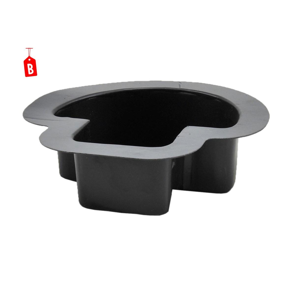 Vaschetta Fontana Nera 17x16xH5 | Rossi Rosa