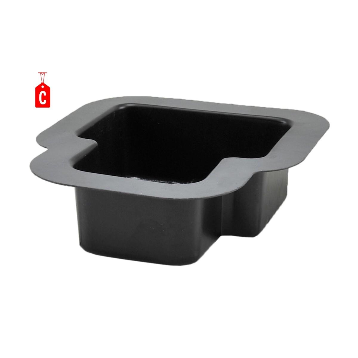 Vaschetta Fontana Nera 17x16xH5 | Rossi Rosa