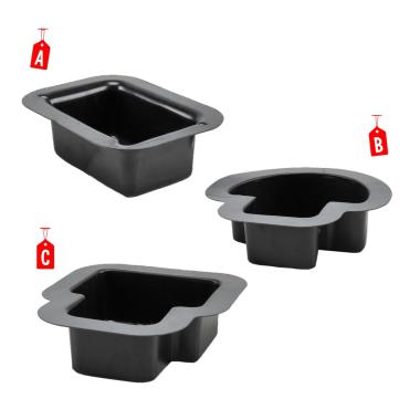 Vaschetta Fontana Nera 17x16xH5 | Rossi Rosa