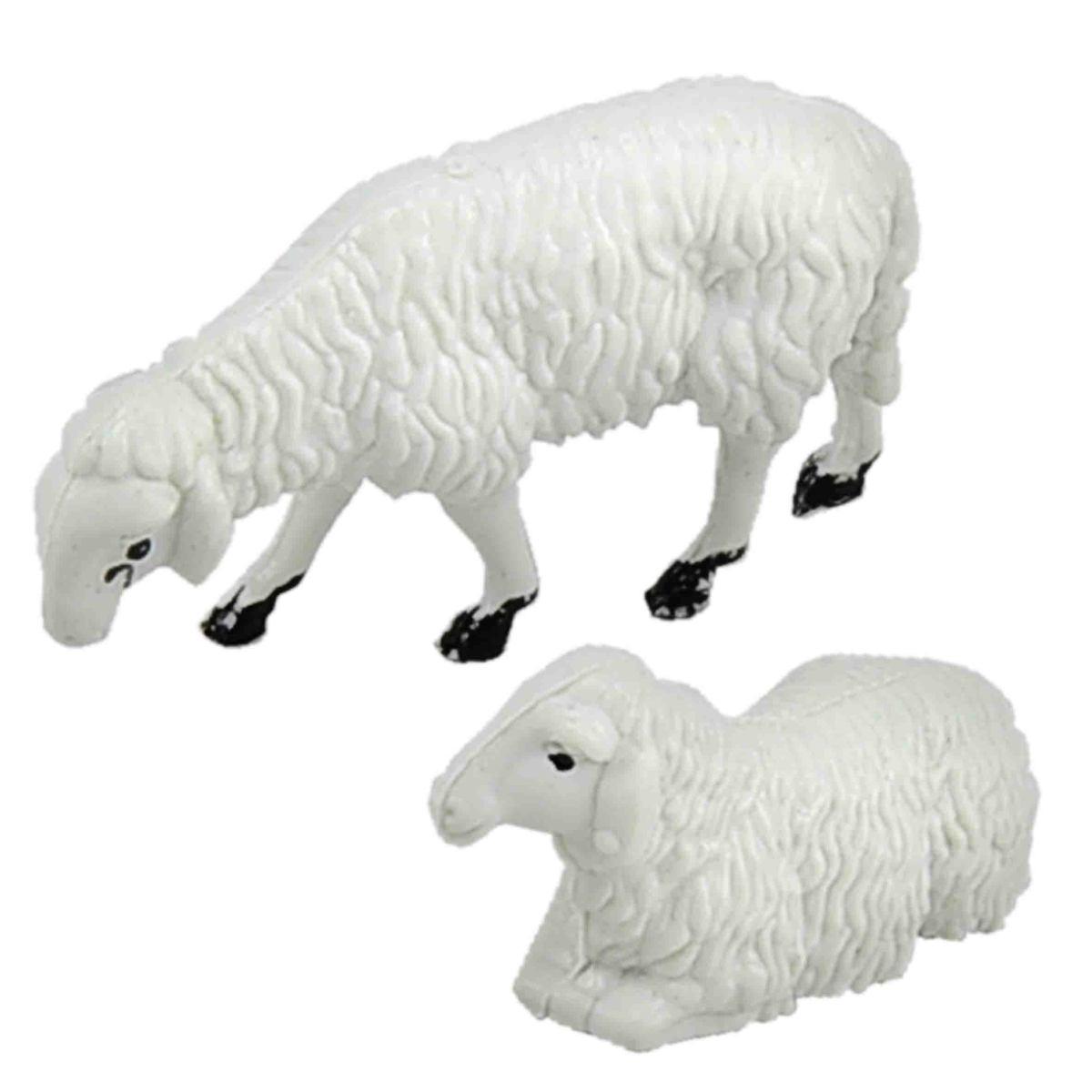 Animali Pecore cm.2/3 2 Modelli Set pz.2 | Rossi Rosa