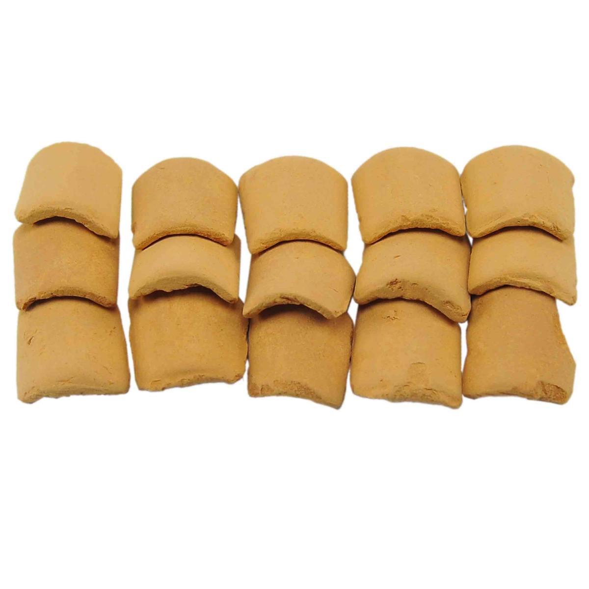 Tegole Terracotta mm.20x3x20 Set pz.15 | Rossi Rosa