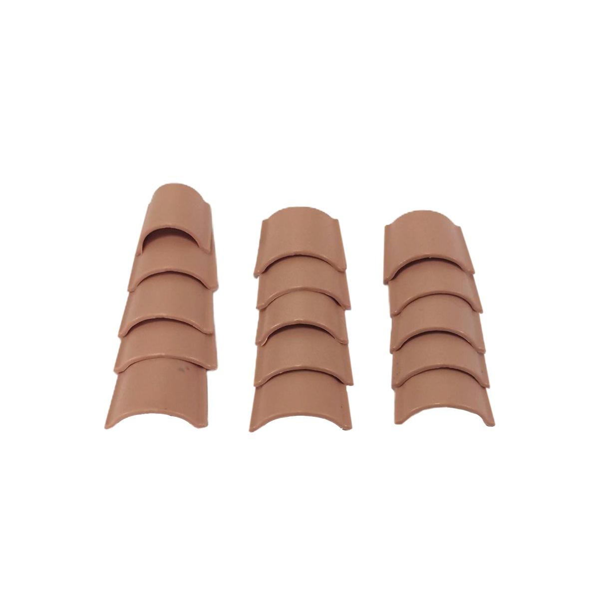 Tegole Terracotta mm.20x3x20 Set pz.15 | Rossi Rosa