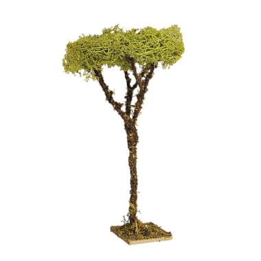 Albero Fusto Verde e Lichene Verde con Base cm.16 | Rossi Rosa