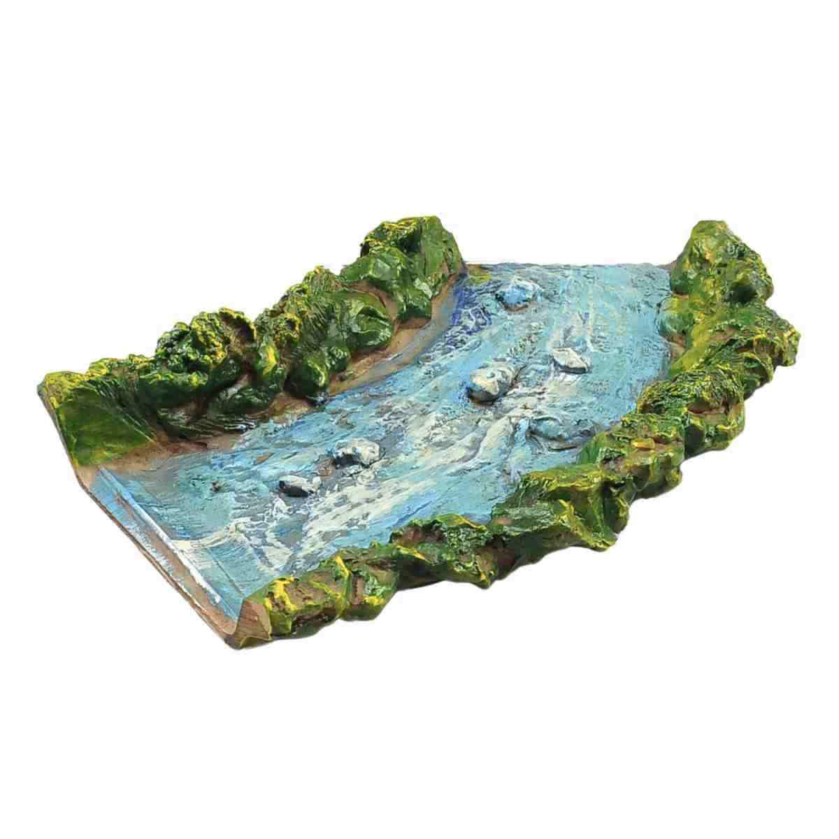 Ruscello Componibile con Curva Destra cm.25x13xH4 | Rossi Rosa