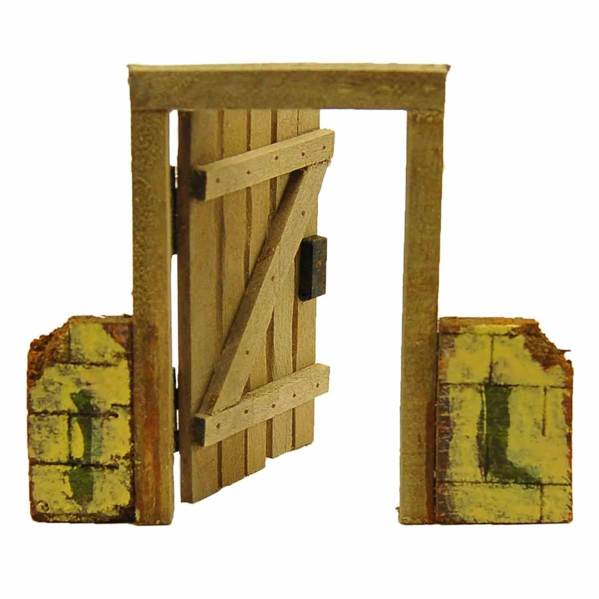 Portone Legno Apribile cm.16x1xH13 | Rossi Rosa