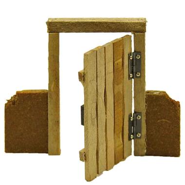 Portone Legno Apribile cm.16x1xH13 | Rossi Rosa