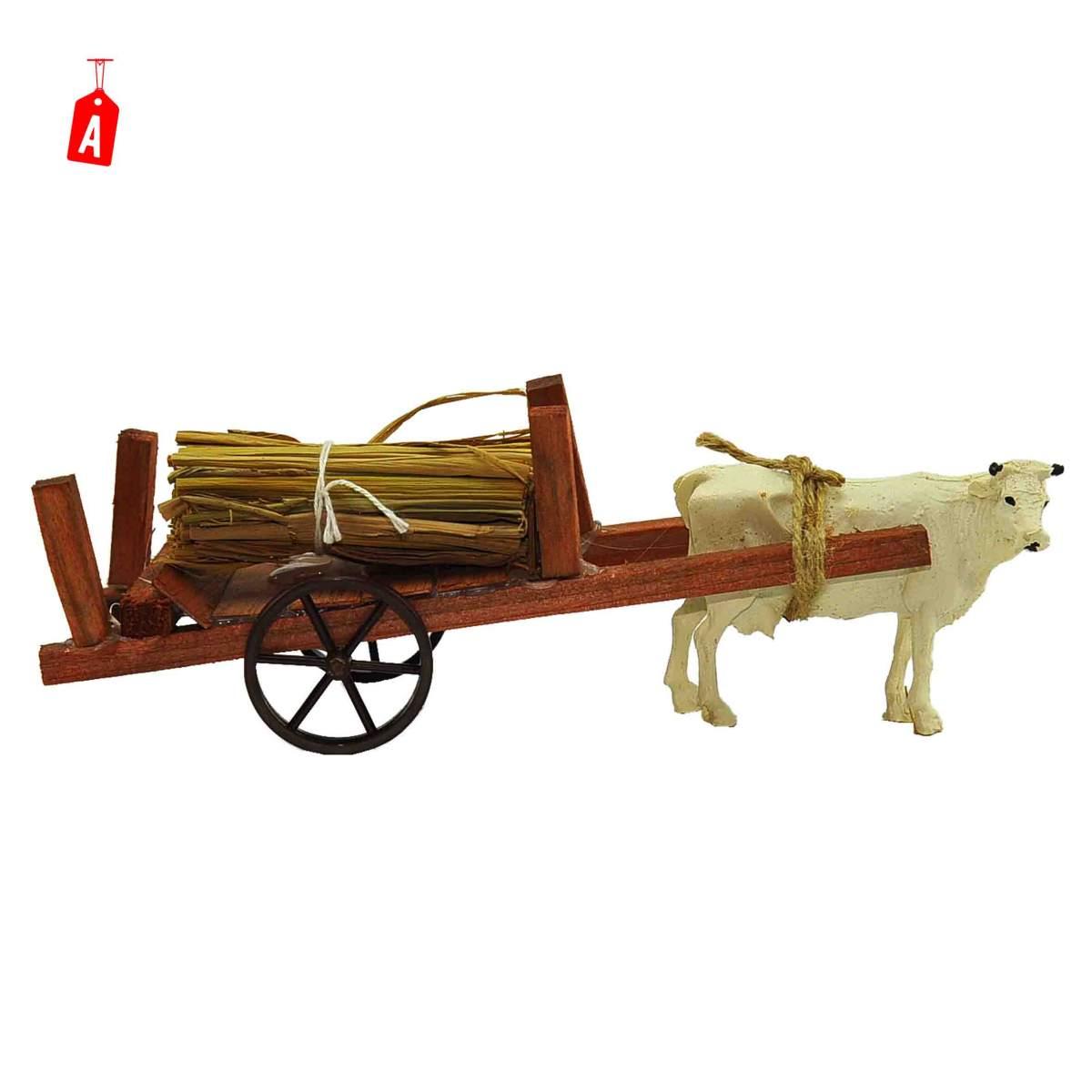 Carretto Legno con 2 Ruote Bue cm.22x6xH8 2 Modelli | Rossi Rosa