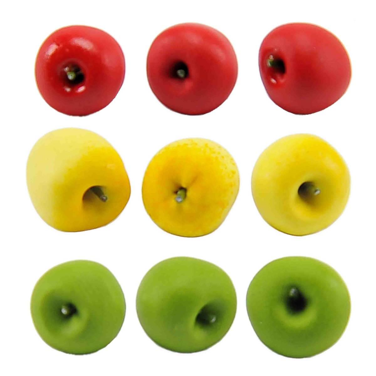 Alimenti Mele mm.5 Set 3 pezzi 3 Colori | Rossi Rosa