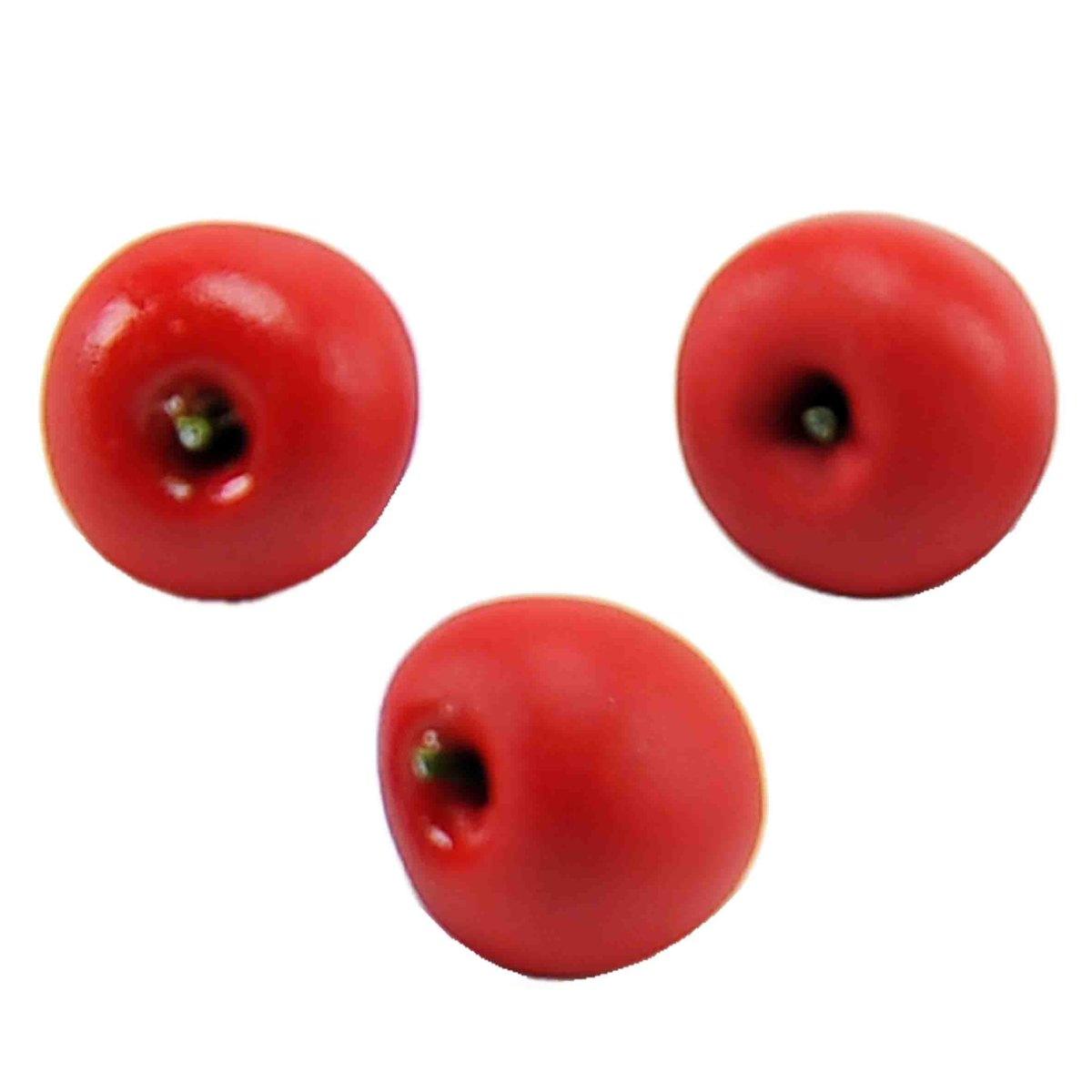 Alimenti Mele mm.5 Set 3 pezzi 3 Colori | Rossi Rosa