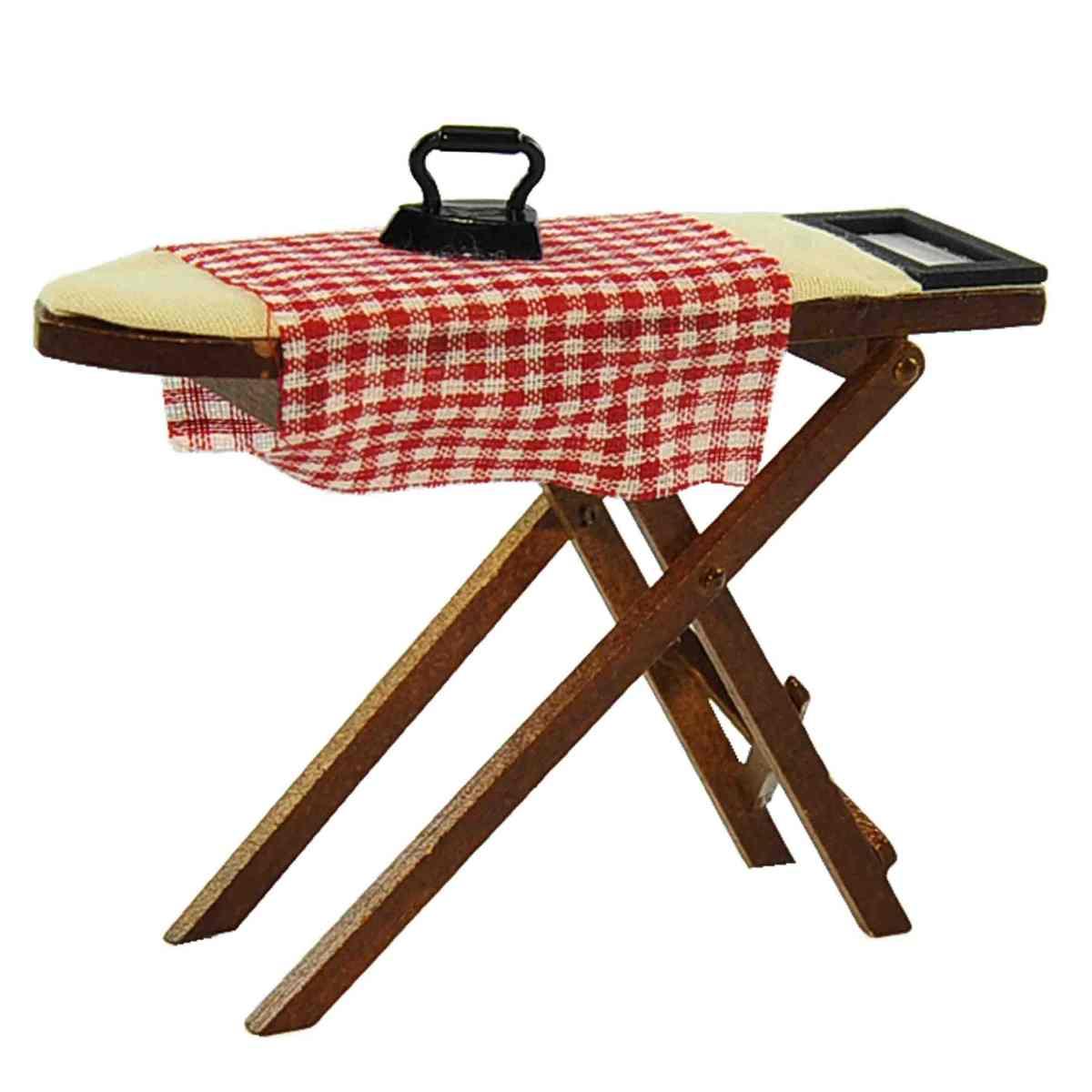 Asse da Stiro Legno con Ferro cm.10x2,5xH7 | Rossi Rosa