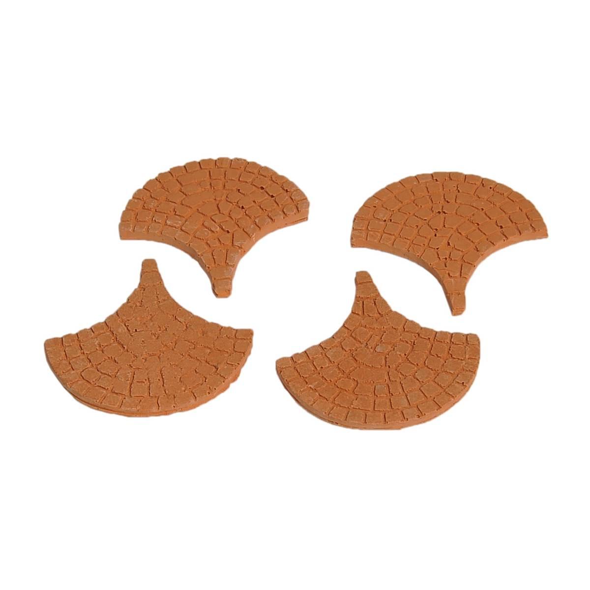 Piastrella Pav Terracotta mm.50 Set pz.4 | Rossi Rosa