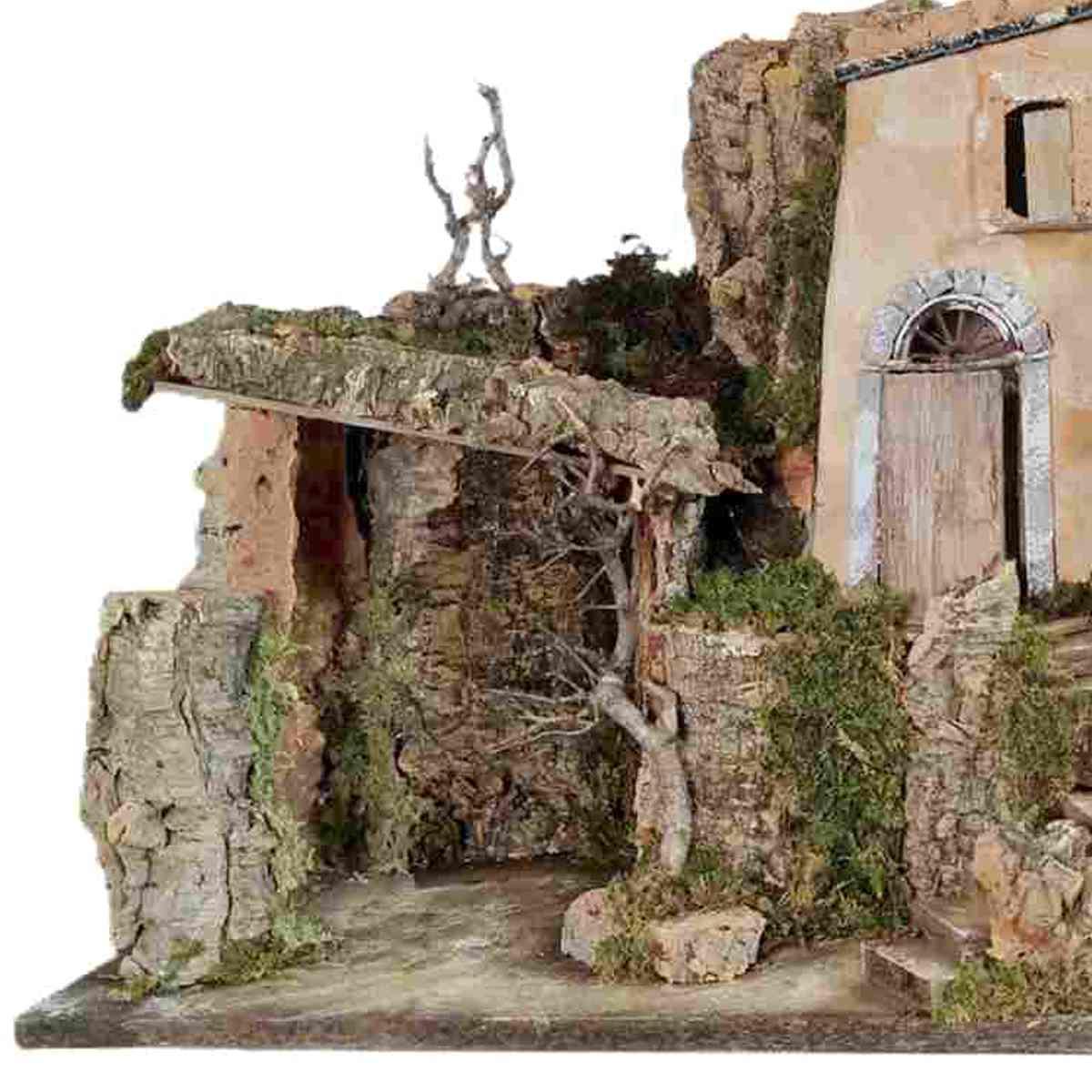 Capanna Legno con Luci cm.50x26xH37 | Rossi Rosa